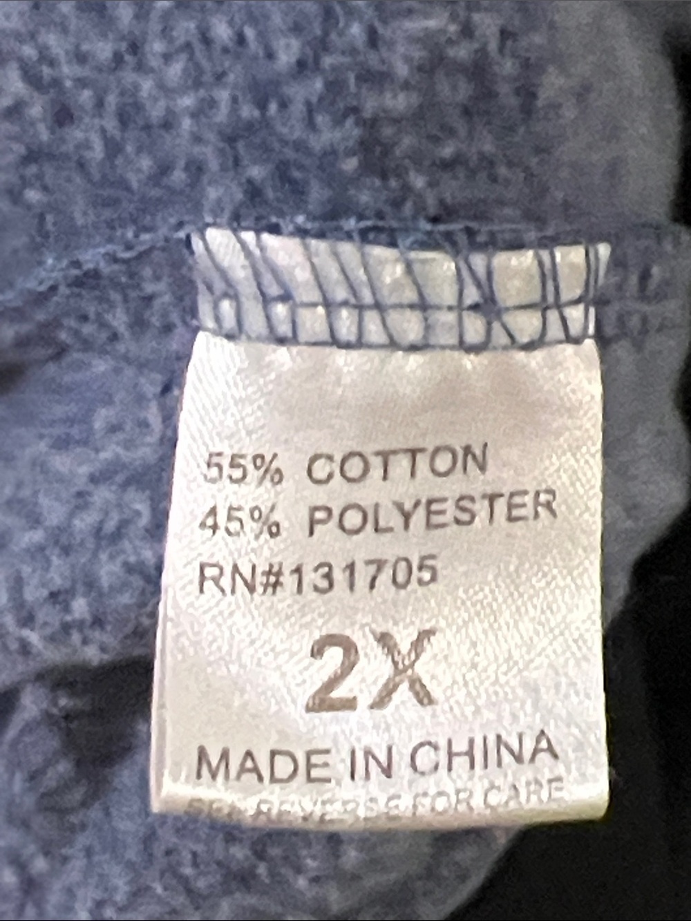 COCO LIMON 🏃♀️ BLUE/BLACK COTTON BLEND ELASTIC WAIST SWEATPANT JOGGERS Women 2X - Picture 6 of 6